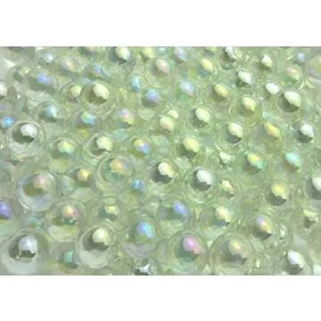 Big Game Toys~25 Glass 14mm SOAP Bubble Marbles Clear Iridescent Oil Translucent Wedding Decor/Vase Filler/Aquarium
