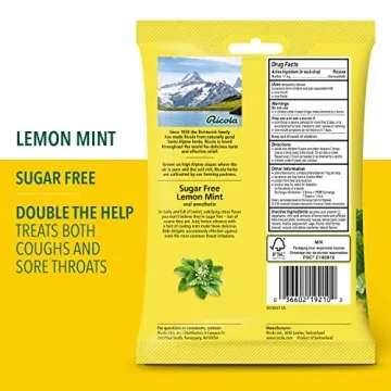 Ricola Sugar-Free Cough Drops with Lemon Mint Flavor