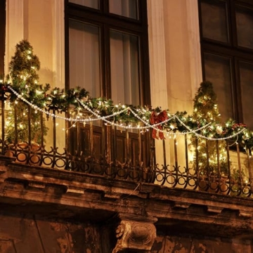 Wooden Beads Garland 13.6ft Rustic Farmhouse Decor