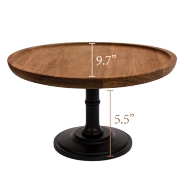 Elegant Wood Cake Stand for Weddings and Celebrations