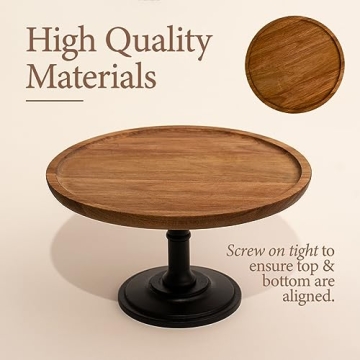 Elegant Wood Cake Stand for Weddings and Celebrations