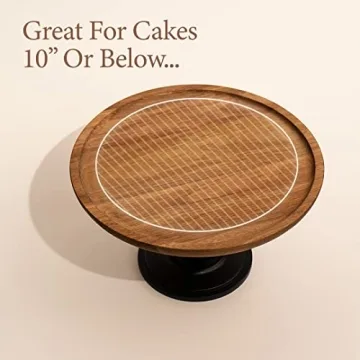 Elegant Wood Cake Stand for Weddings and Celebrations