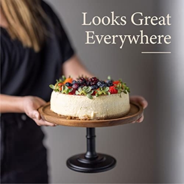 Elegant Wood Cake Stand for Weddings and Celebrations