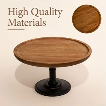 Elegant Wood Cake Stand for Weddings and Celebrations