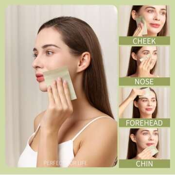 Teenitor Green Tea Oil Blotting Sheets Perfect for Oily Skin
