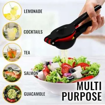 Zulay 2-in-1 Lemon Squeezer Manual – Sturdy Juicer for Citrus