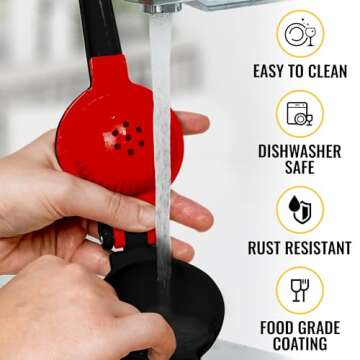 Zulay 2-in-1 Lemon Squeezer Manual – Sturdy Juicer for Citrus