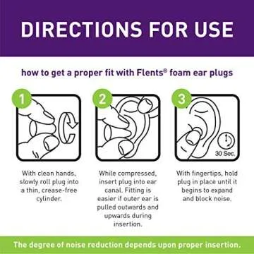 Flents Foam Ear Plugs, Comfortable Noise Reduction Solution