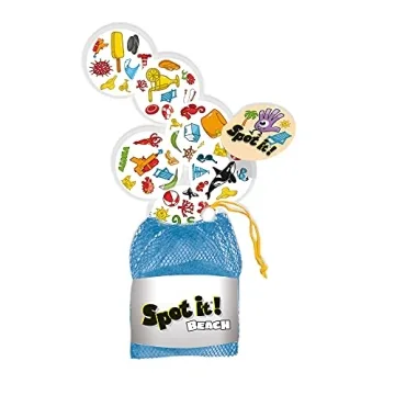 Spot It! Beach Fun Family Game for Kids Age 6+