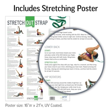 OPTP Stretch Out Strap for Therapy and Flexible Fitness