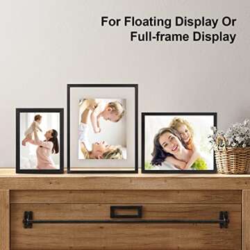 Egofine 11x14 Double-Sided Plexiglass Floating Frames