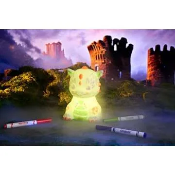 Crayola Light Ups Dragon, Reusable Holiday Craft, Light Up Toy, Indoor Holiday Decor, Toys for Kids, Arts & Crafts, Dragon Gift, 4+