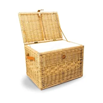 Stylish Wicker Storage Trunk for Versatile Décor