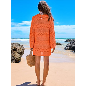 ANRABESS Summer Crochet Swim Cover Up for Women