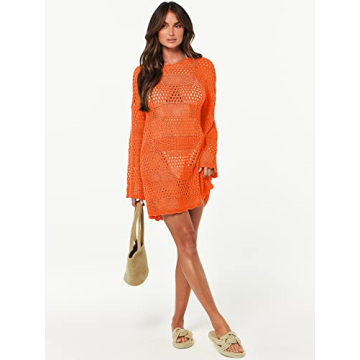 ANRABESS Summer Crochet Swim Cover Up for Women