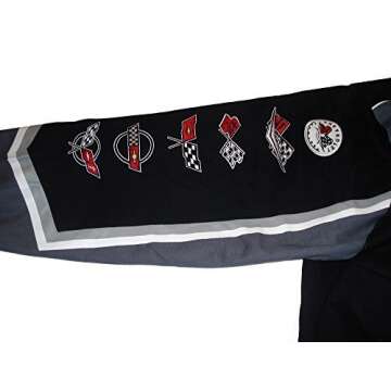 J.H. Design Corvette Racing Embroidered Cotton Jacket Black Size