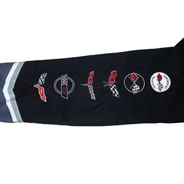 J.H. Design Corvette Racing Embroidered Cotton Jacket Black Size