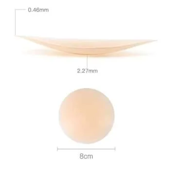 3 Pair:1 breathable with holes & 2 Regular pairs Silicone nipple cover - Light, Reusable, Durable & Ultra-thin nipple covers Coffee