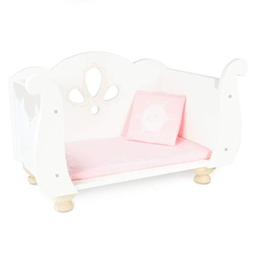 Le Toy Van Beautiful Wooden Doll Cot for Kids