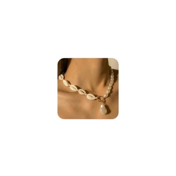 Elegant Gold Pearl Choker Necklace for Women