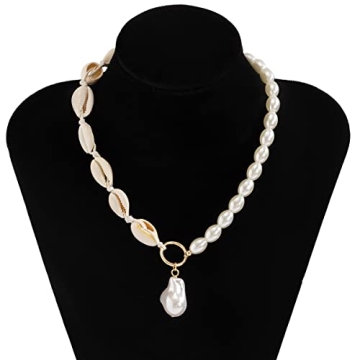Elegant Gold Pearl Choker Necklace for Women