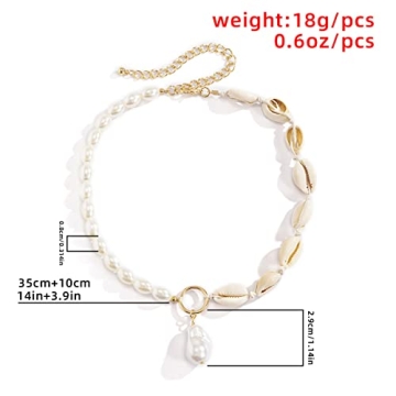 Elegant Gold Pearl Choker Necklace for Women