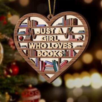 PERSONAL84 Book Ornament for Christmas Tree Decor
