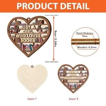 PERSONAL84 Book Ornament for Christmas Tree Decor