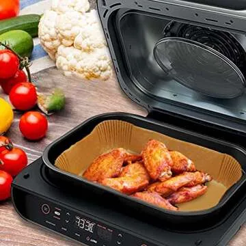 100Pcs Disposable Liners for Air Fryers - Clean Cooking Made Easy