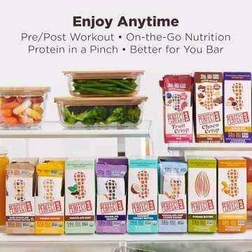 Perfect Bar, Best Sellers Variety Pack, Protein Bars, Gluten Free, Soy Free, Non GMO, No Sugar Alcohols, 2.2-2.5 Ounce Bars, 8 Count