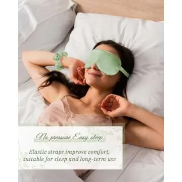 Jecery 7 Pcs Bridesmaid Robe Sets Bride Silk Satin Bridal Party with Sleeping Eye Mask and Elastic Headband(White, Light Green)