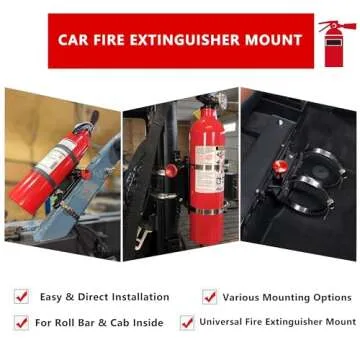 Quick Release Fire Extinguisher Mount - Durable & Adjustable Holder