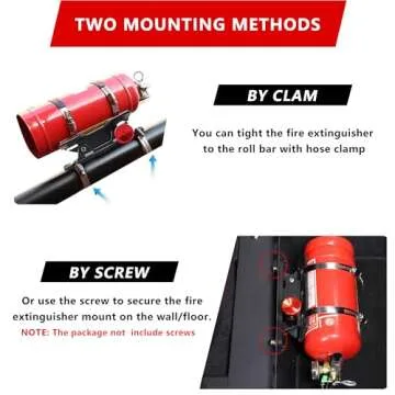 Quick Release Fire Extinguisher Mount - Durable & Adjustable Holder