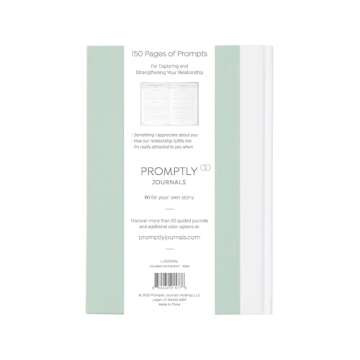 Promptly Journals, Our Connection Journal: 52 Weeks of Exploration for Two (Aloe, Green, Linen/Leath...