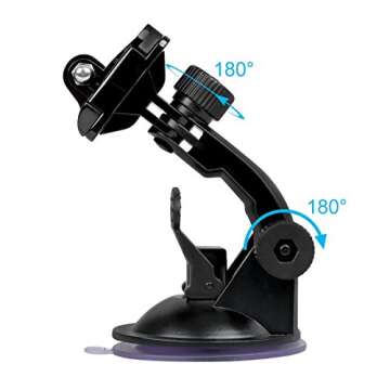Sametop Suction Cup Mount Compatible with Gopro Hero 13, 12, 11, 10, 9, 8, 7, 6, 5, 4, Session, 3+, ...