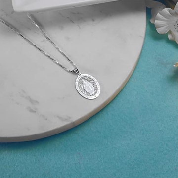 Miraculous Medal Pendant in Solid 14K Gold - Personalize Now