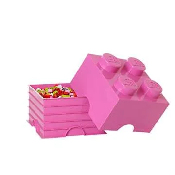 Room Copenhagen LEGO Storage Brick 4, Bright Pink (4003)