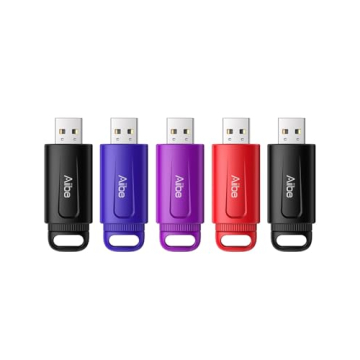 128GB Flash Drive 5 Pack - Colorful USB Storage Solution