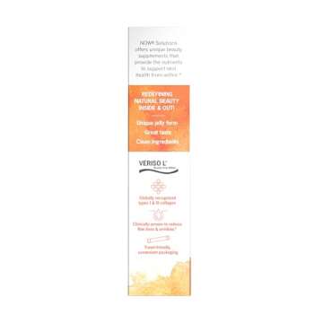 NOW Foods Solutions, Collagen Jelly Beauty Complex, Sweet Orange Flavor, 10 Jelly Sticks