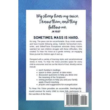 To Hear His Voice: A Mass Journal for Catholic Kids: Advent to Pentecost, Year B