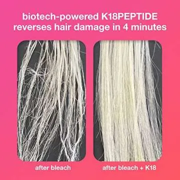 K18 Leave-In Repair Hair Mask Treatment to Repair Dry or Damaged Hair - 4 Minutes to Reverse Hair Damage from Bleach, Color, Chemical Services and Heat, 5 ml