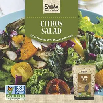 SOW Sustainable Toasted Black Chia Seeds 16 oz Non-GMO