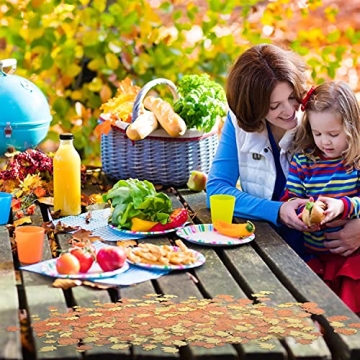 300 Pcs Fall Glitter Pumpkin Confetti for Celebrations