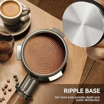 MHW-3BOMBER 58mm Espresso Tamper - 3 Spring Loaded Coffee Tamper with 15lb / 30lbs Replacement Springs - Barista Calibrated Tamper with Sound Feedback - Compatible with 58mm Portafilter T6172T