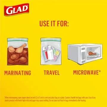 Glad Zipper Gallon Freezer Bags 160 Count Set for All Uses