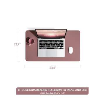 Non-Slip Desk Pad,Mouse Pad,Waterproof PVC Leather Desk Table Protector,Ultra Thin Large Desk Blotte...