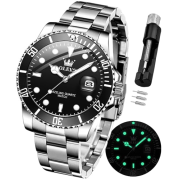 OLEVS Luxury Stainless Steel Watch - Elegant, Waterproof, Quartz Movement