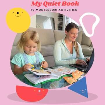 My Quiet Book - Toddler Plane Activities, Car Airplane Montessori Busy Board Book, Easter Basket Stuffers for Toddlers 1-3, Gifts for 1 2 3 4 Year Old Girl, Birthday Gifts Toys Age 2-4