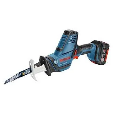 BOSCH GSA18V-083B 18V Cordless Reciprocating Saw - Lightweight & Compact, 0.83" Stroke, 3,050 SPM, Variable-Speed Trigger, Toolless Blade Change, LED Light (Bare Tool)