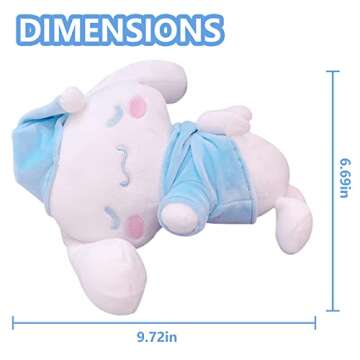 NGCJZF Cinnamoroll Plush Toy, Kawaii Cinnamoroll Plush Doll, Cute Cartoon Cinnamoroll Sleep Plush To...